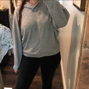 Project social T Out from under small hooded top